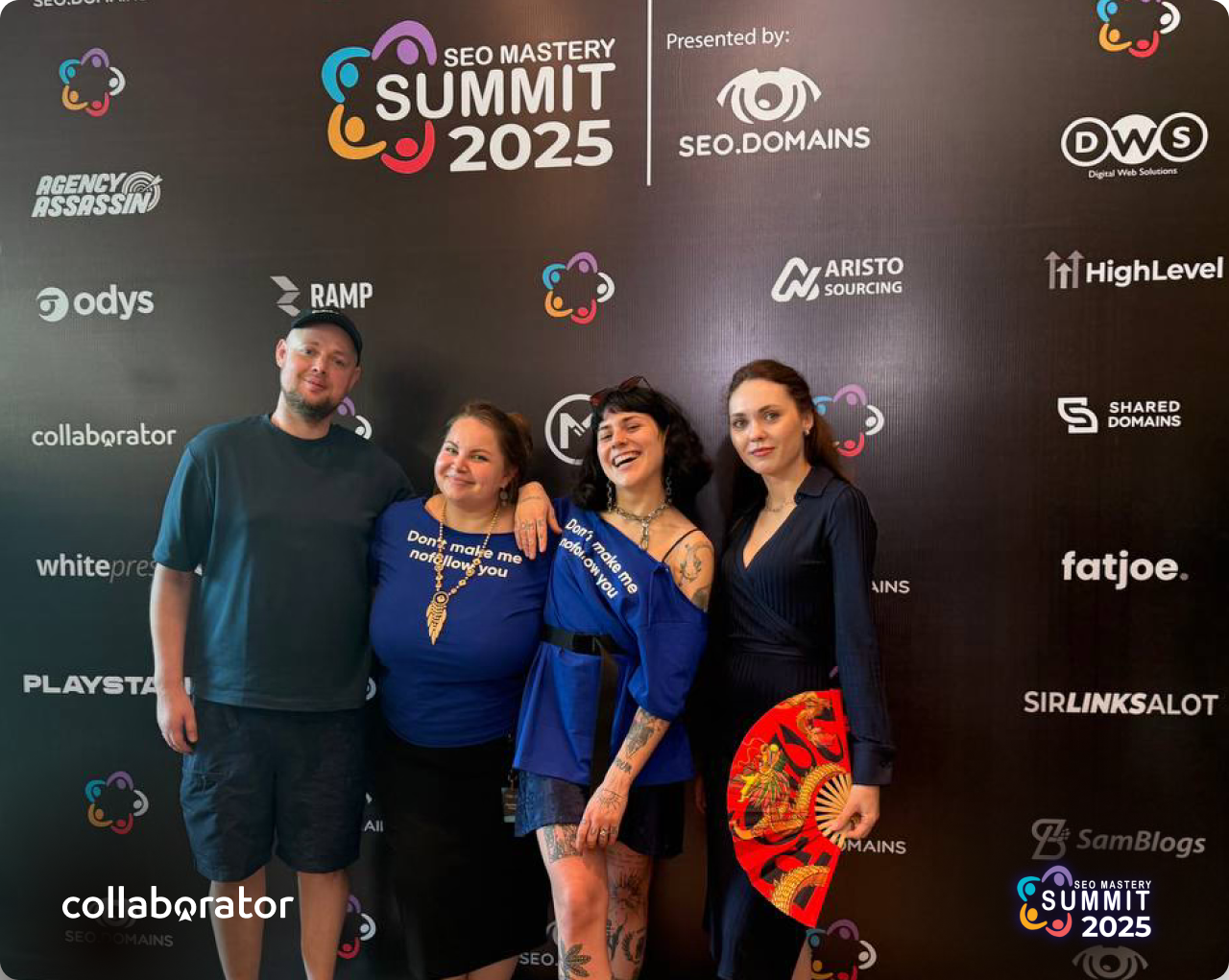 Collaborator.pro team at the SEO Mastery Summit 2025